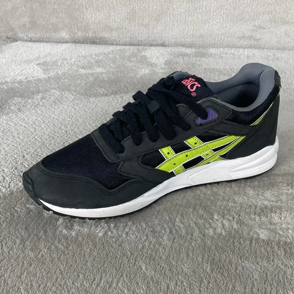Asics Gel Saga Womens Shoes Size 9 Gray Black Blue Running Retro Sneakers NEW